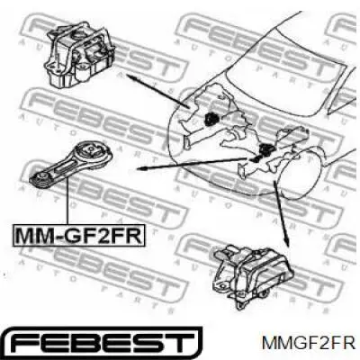 Soporte motor delantero MMGF2FR Febest