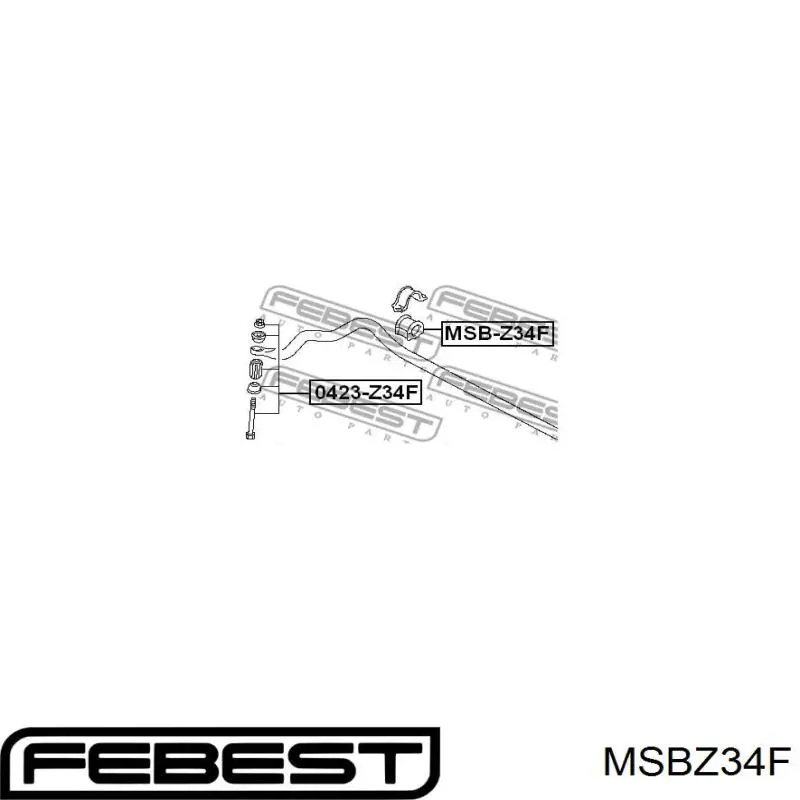 Втулка переднего стабилизатора Febest MSBZ34F цена, от 3.96 USD