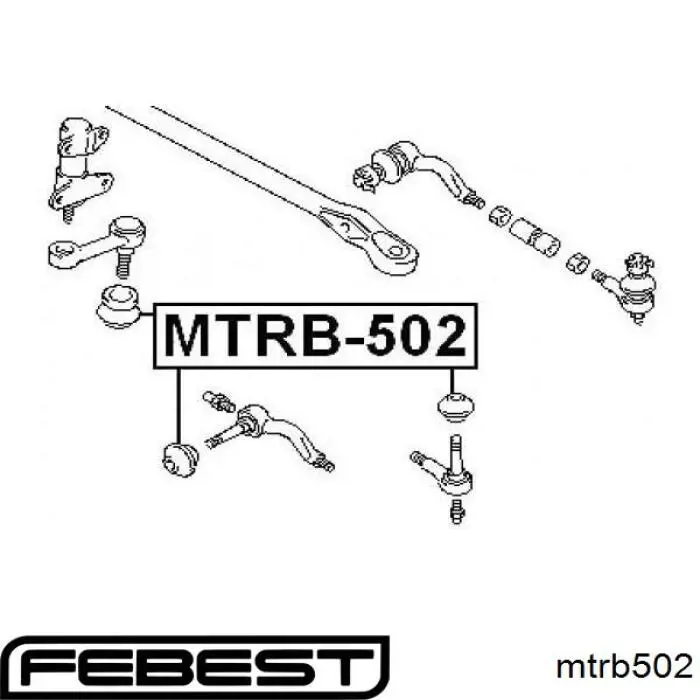 Пыльник рулевого наконечника mtrb502 FEBEST