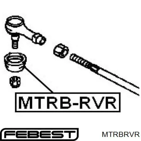 Retén de cabeza de barra de acoplamiento MTRBRVR Febest
