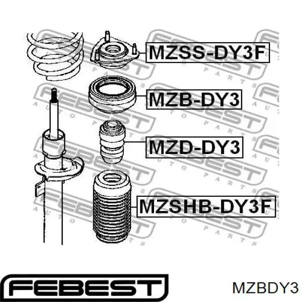 Купить MZBDY3 Febest Опора переднего амортизатора