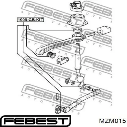 Купить MZM015 Febest Гидроопора двигателя задняя