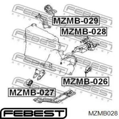 Soporte motor izquierdo MZMB028 Febest
