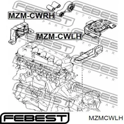 Soporte motor izquierdo MZMCWLH Febest