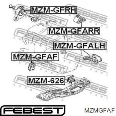 Передняя опора двигателя MZMGFAF Febest