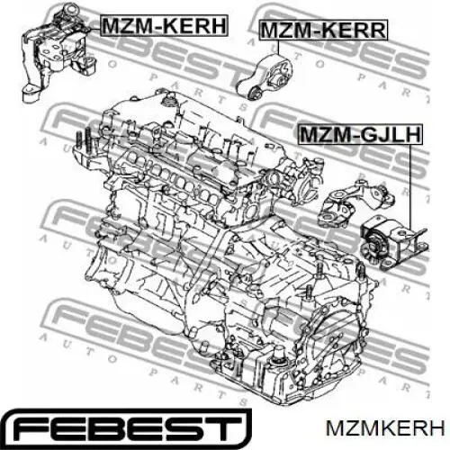 AWSMA1129 Tenacity Правая подушка двигателя