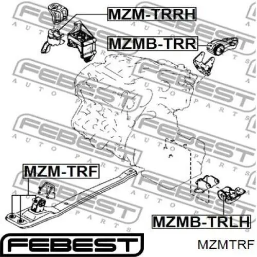 Купить MZMTRF Febest Передняя опора двигателя
