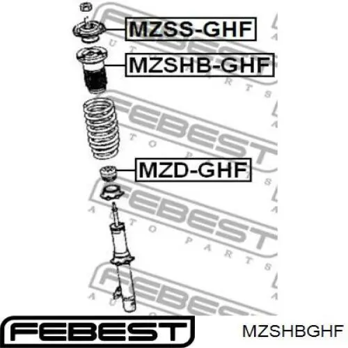 Caperuza protectora/fuelle, amortiguador delantero MZSHBGHF Febest