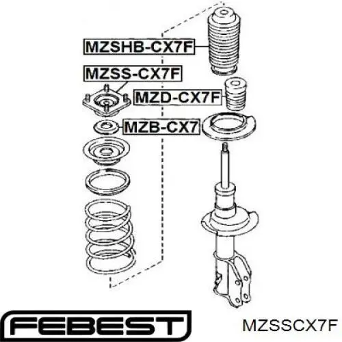 Купить MZSSCX7F Febest Опора переднего амортизатора