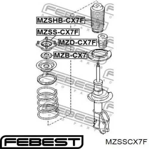 Опора переднего амортизатора MZSSCX7F Febest