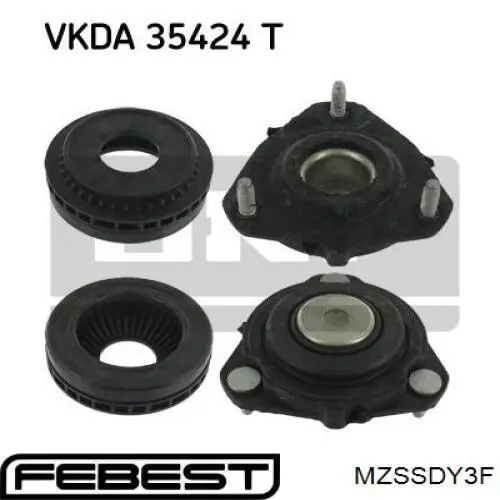 MZSSDY3F Febest Подушка амортизатора переднего