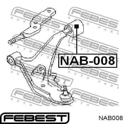 Купить NAB008 Febest Сайлентблок нижний передней подвески