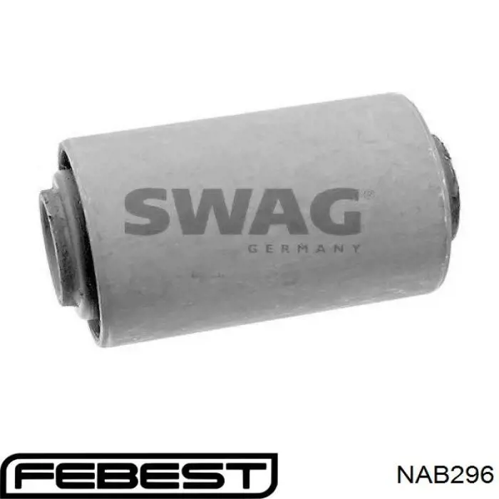 NAB296 Febest Сайлентблок задней рессоры, передний