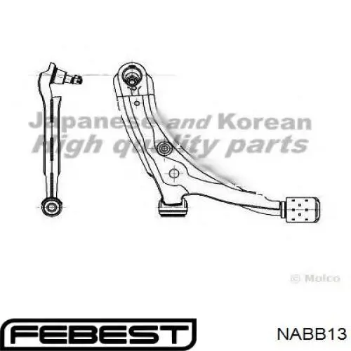 Сайлентблок переднего нижнего рычага Febest NABB13