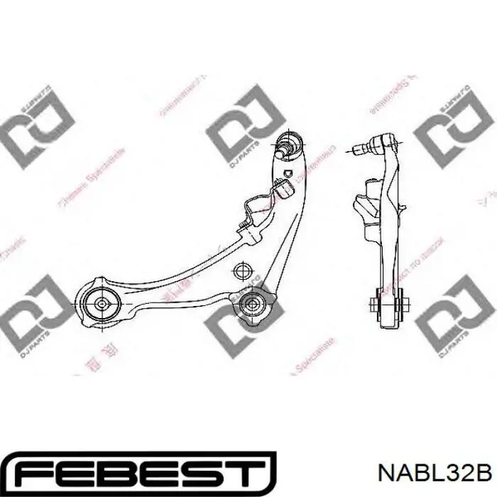 Купить NABL32B Febest Сайлентблок нижний передней подвески