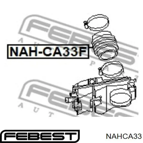 Tubo flexible de aspiración, salida del filtro de aire NAHCA33 Febest