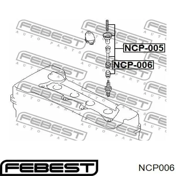 Наконечник свечи зажигания NCP006 Febest