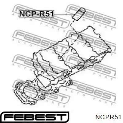 Прокладка свечного колодца NCPR51 Febest