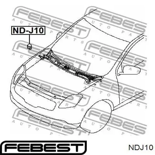 Pára-choque (grade de proteção) da capota para Nissan Qashqai (J10)