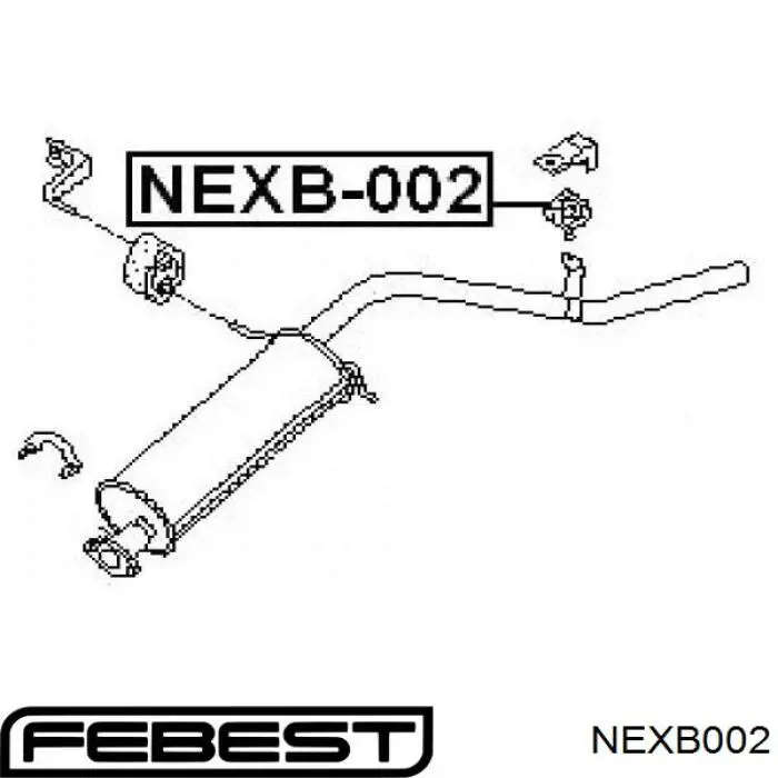 Coxim de fixação do silenciador 753902 Georg Fisher