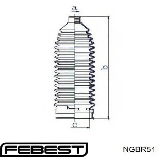 Сухарь рулевой рейки Febest NGBR51 цена, от 6.51 USD