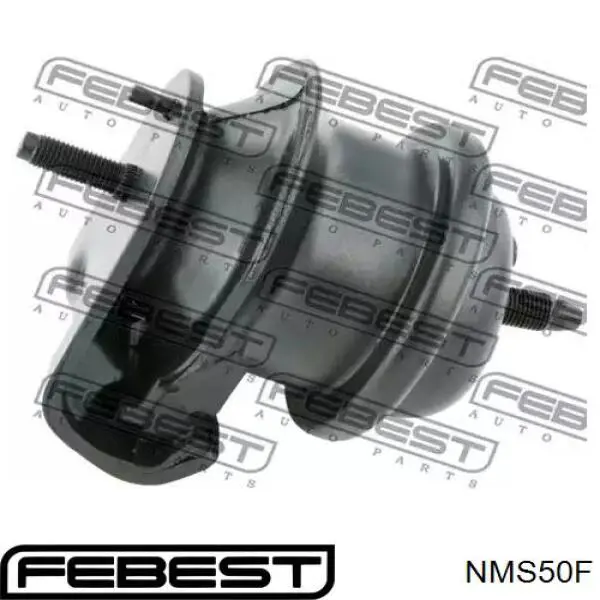 NMS50F Febest coxim (suporte dianteiro de motor)