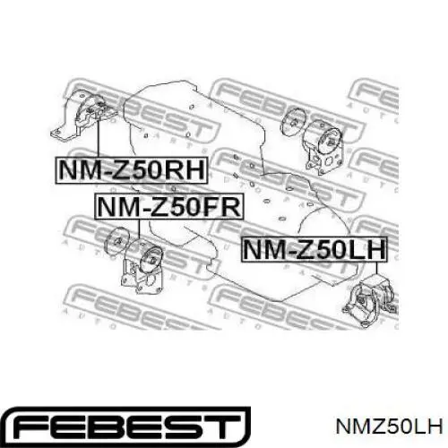Левая подушка двигателя N09J31L0 RBI