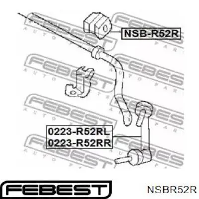 Casquillo de barra estabilizadora trasera NSBR52R Febest