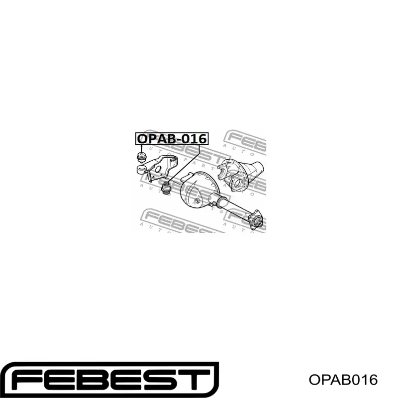 Bloco silencioso direito de travessa de fixação de redutor dianteiro para Opel Frontera (6B)