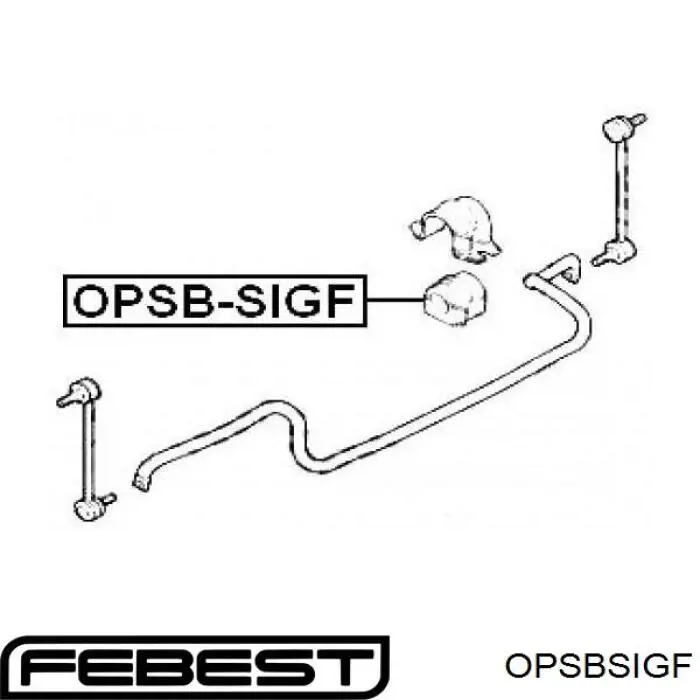 Casquillo de barra estabilizadora delantera OPSBSIGF Febest