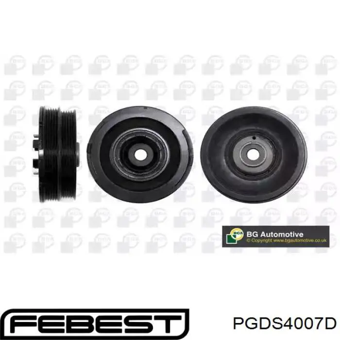 PGDS4007D Febest Шкив коленчатого вала