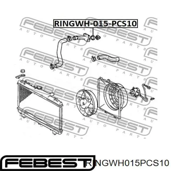 Прокладка термостата Febest RINGWH015PCS10 цена, от 2.54 USD