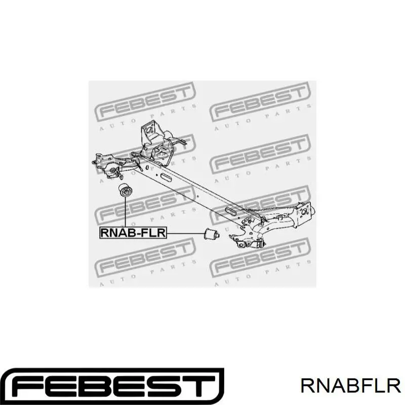Сайлентблок подрамника задний Renault (RVI) 550450007R