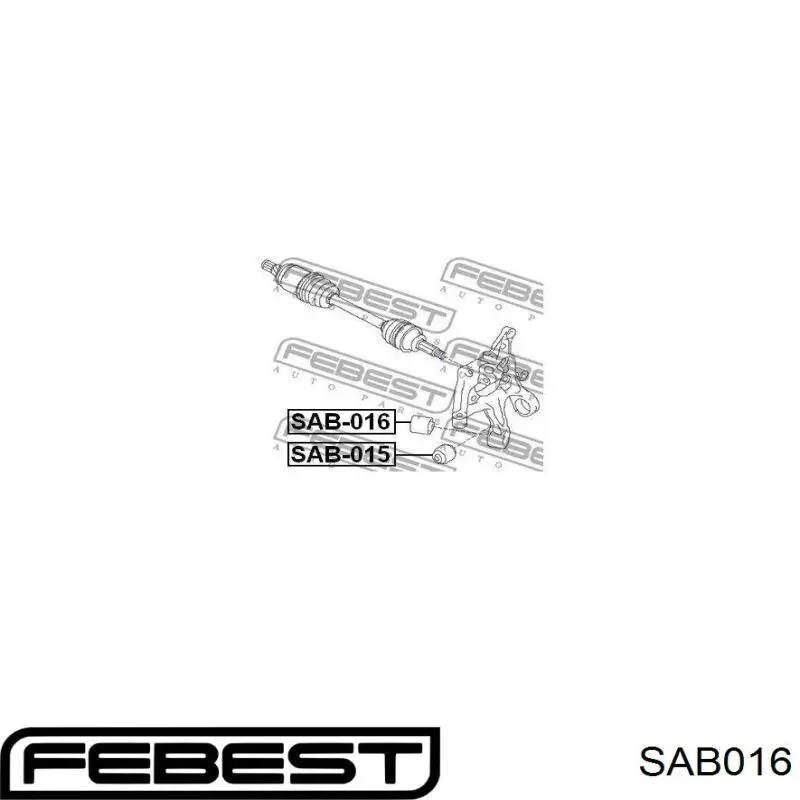Сайлентблок цапфы задней SAB016 Febest