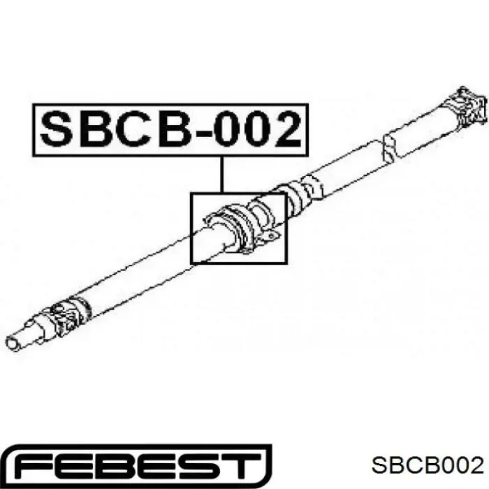 Купить SBCB002 Febest Опорный подшипник карданного вала