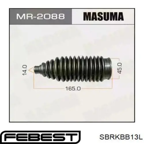 Купить SBRKBB13L Febest Пыльник рулевого механизма (рейки) правый