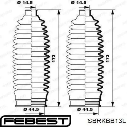 Пыльник рулевого механизма (рейки) правый SBRKBB13L Febest