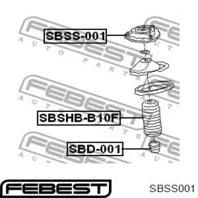 Купить SBSS001 Febest Опора переднего амортизатора
