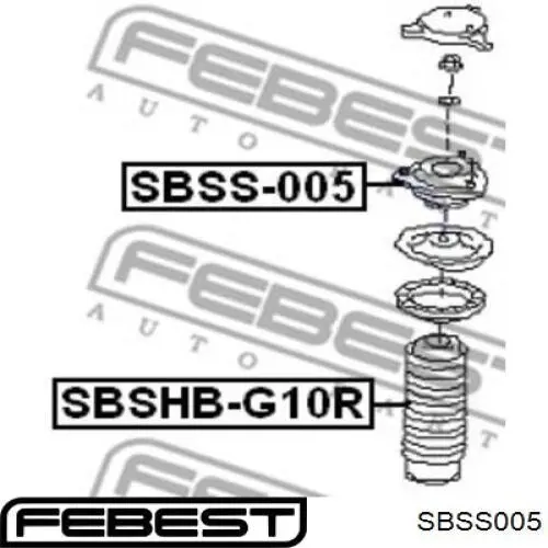 Опора амортизатора заднего SBSS005 Febest