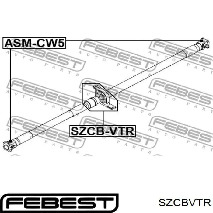 Карданный подшипник Febest SZCBVTR цена, от 120.21 USD