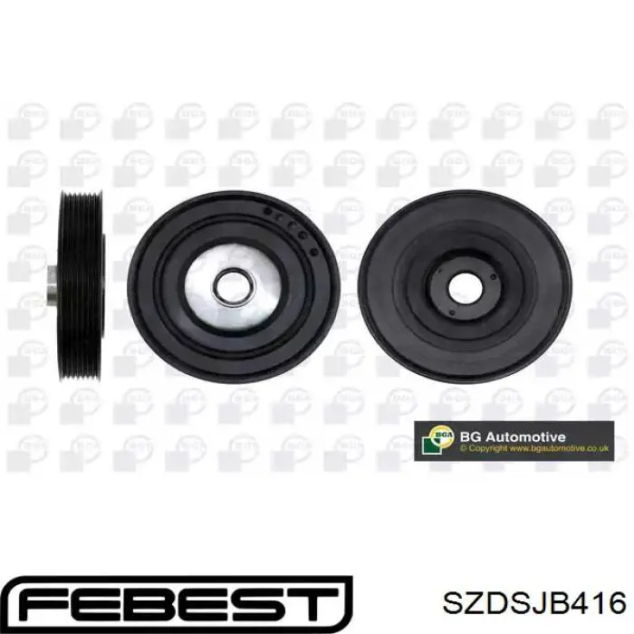 Болт шкива коленвала Febest SZDSJB416 цена, от 50.68 USD