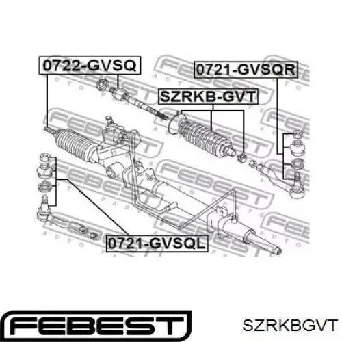 SZRKBGVT Febest Пыльник рулевой тяги