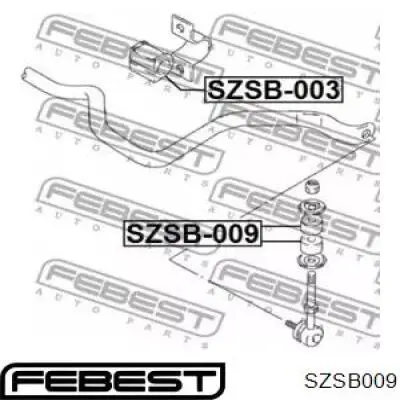 Casquillo del soporte de barra estabilizadora delantera SZSB009 Febest