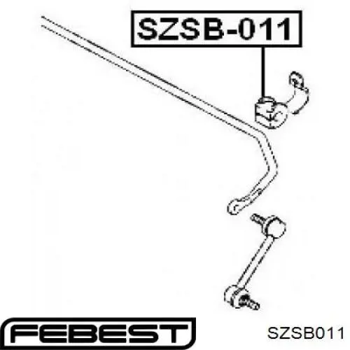 Casquillo de barra estabilizadora trasera SZSB011 Febest