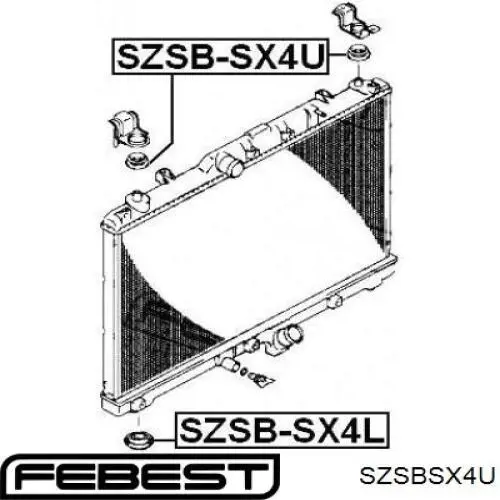 Soporte de montaje, radiador, superior SZSBSX4U Febest