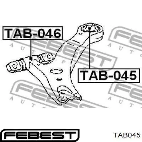 Купить TAB045 Febest Сайлентблок нижний передней подвески