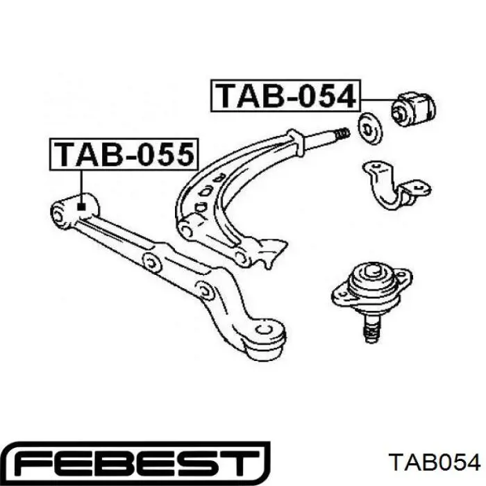 Сайлентблок переднего рычага T24T11WB RBI