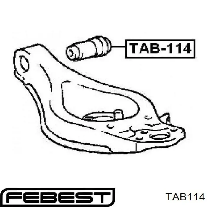 Сайлентблок переднего нижнего рычага 4865430030 Toyota