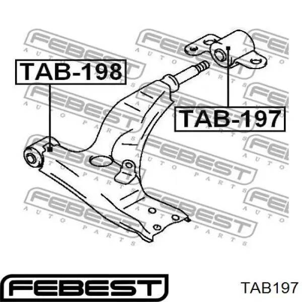 Купить T2408WB RBI Сайлентблок нижний передней подвески