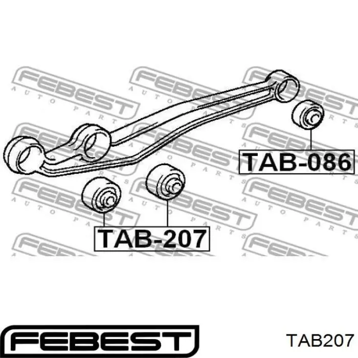 Сайлентблок переднего рычага TAB207 Febest
